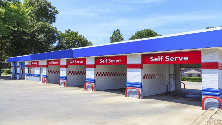 self serve car wash station